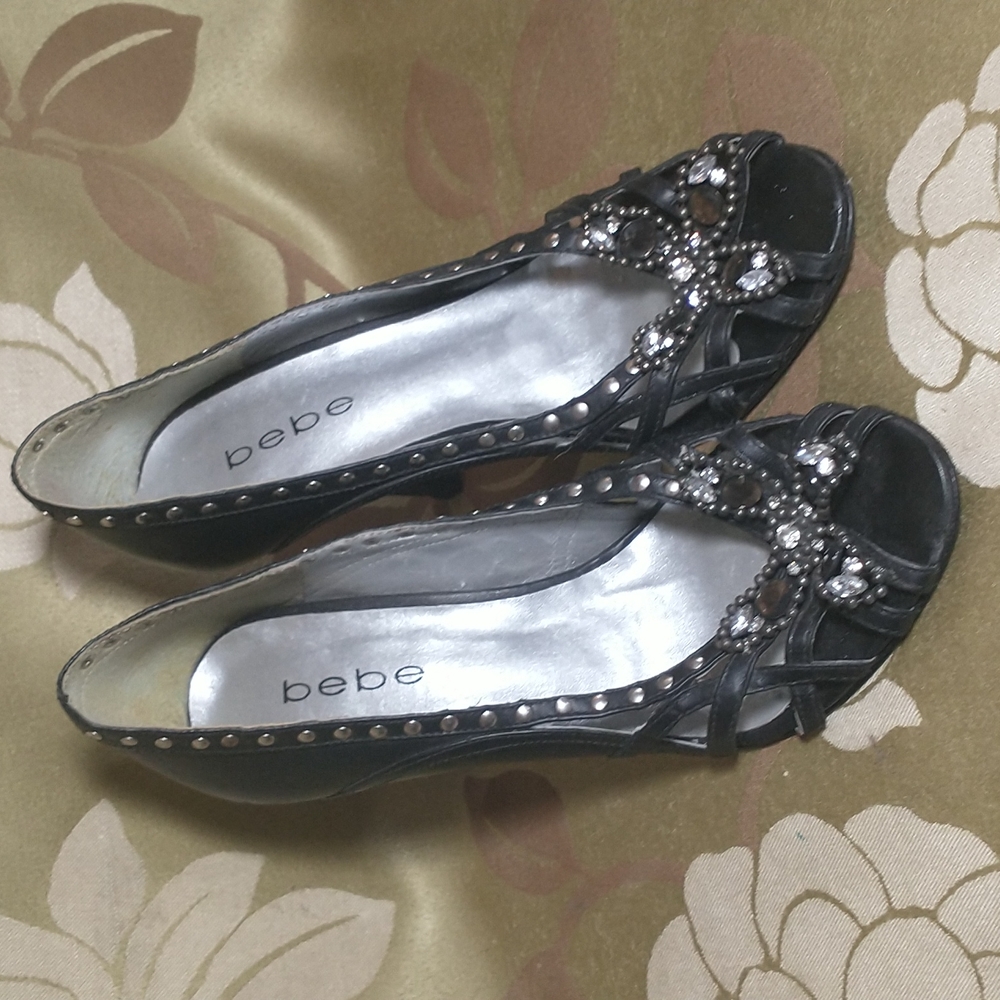 COPY - bebe peep toe heels